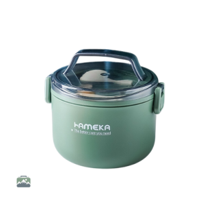 Lunch box inox compartimentée verte