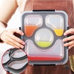 Boîte à lunch pratique et compartimentée