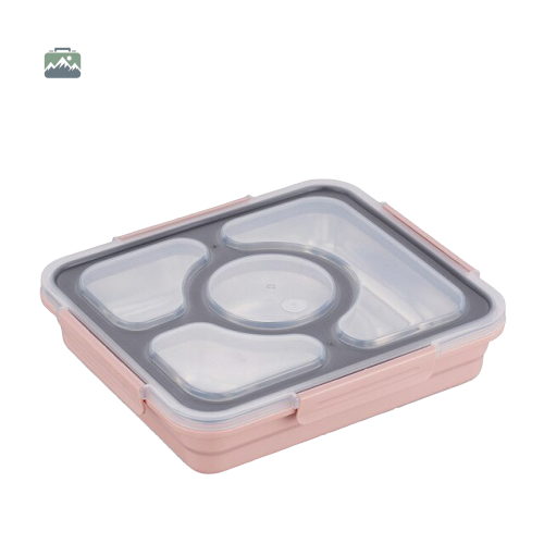 lunch-box-compartimentee-rose-1 Lunch Box rose compartimentée pour repas équilibrés