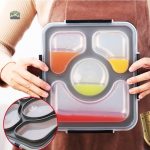 Lunch Box Compartimentée en Acier Inoxydable