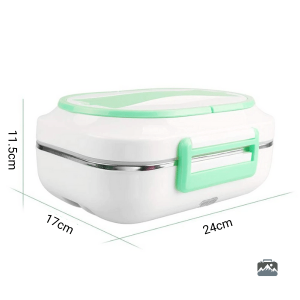 Lunch Box Électrique pratique et portable en couleur verte