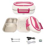 Lunch Box portable pink, idéale pour le bureau et les trajets