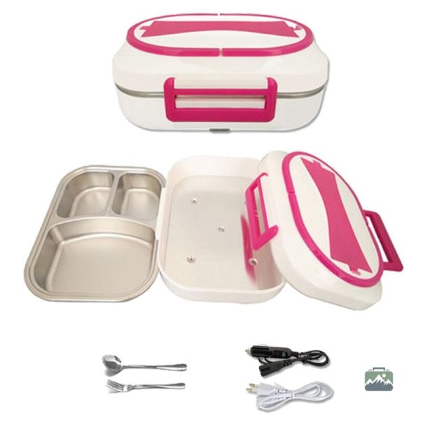 Lunch Box portable pink, idéale pour le bureau et les trajets