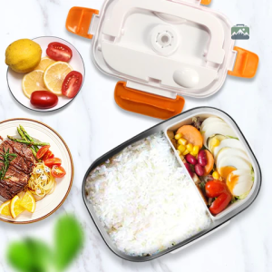Repas chaud avec Lunch Box Électrique compacte et colorée