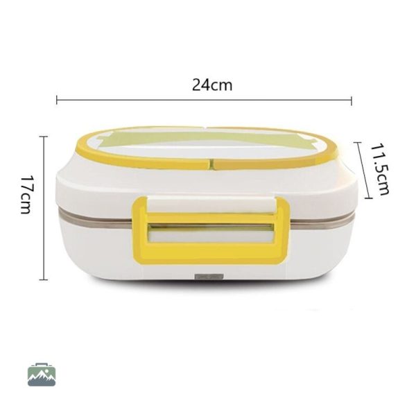 Lunch Box portable électrique jaune pour repas à emporter