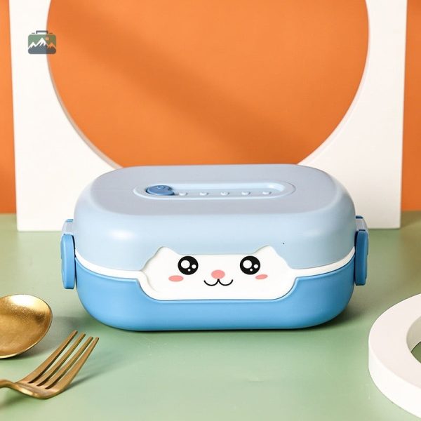 Lunch box kawaii avec motif de chaton adorable