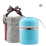 Lunch Box design bleu à plusieurs niveaux