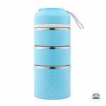 Élégante lunch box bleue compartimentée