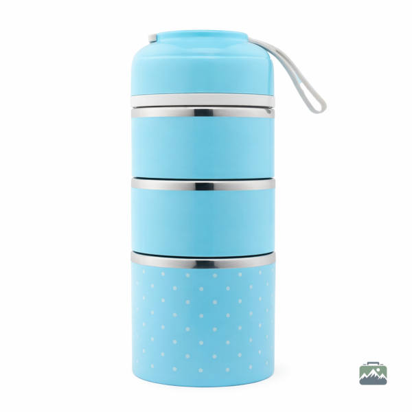 Élégante lunch box bleue compartimentée