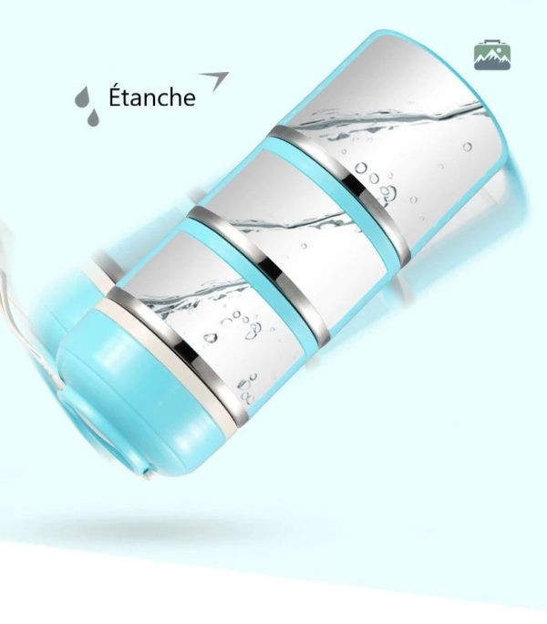 Lunch Box design gris pour repas équilibrés