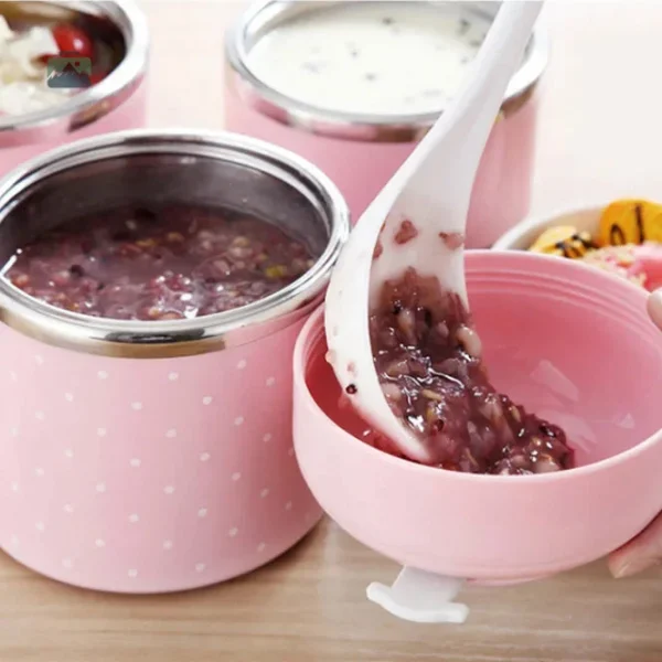 Lunch box rose pour le travail et les loisirs