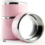 Lunch box compartimentée couleur rose