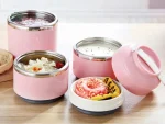 Pratique lunch box rose pour enfants