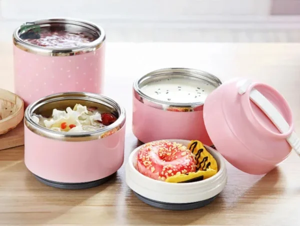 Pratique lunch box rose pour enfants