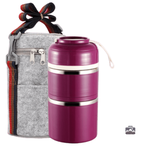 Lunch Box violette à deux étages