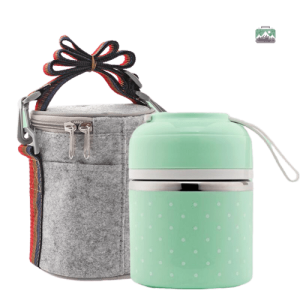 Lunch Box verte à deux niveaux