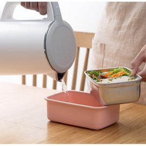Lunch Box Inox design rose étanche