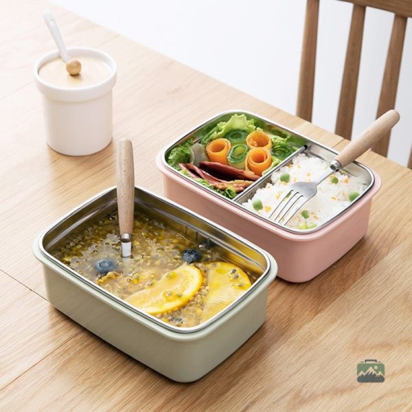 Lunch Box rose en inox, idéale pour vos repas