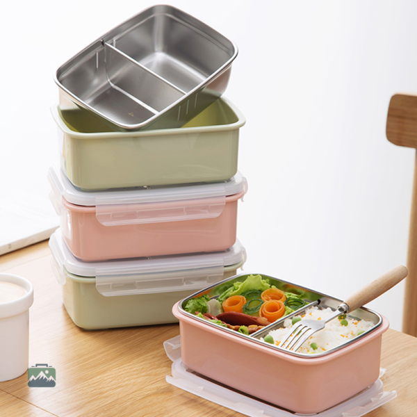Conteneur alimentaire inox rose, hermétique et chic
