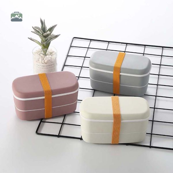 Boîte à déjeuner grise, design japonais pour un style moderne