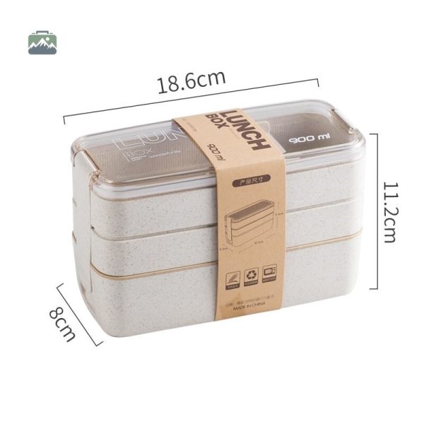 Boîte à repas 900ml avec compartiments