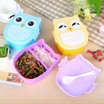 Boîte à lunch Hibou, idéale pour les déjeuners scolaires