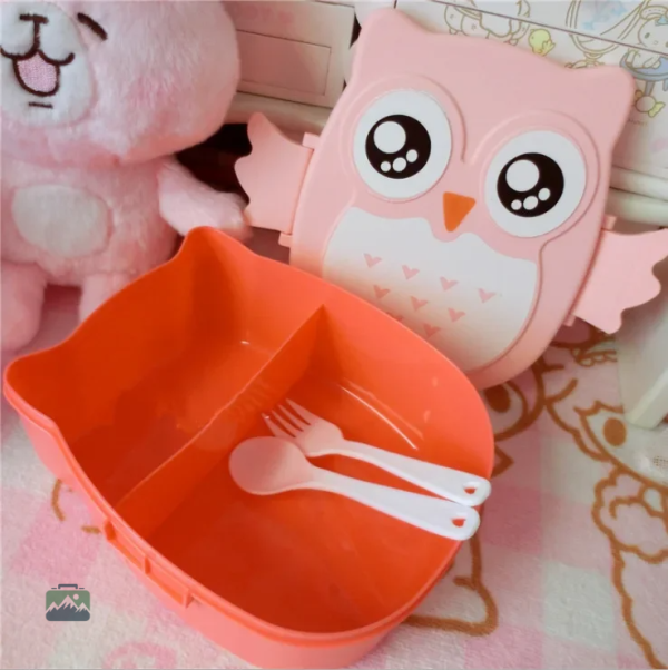 Lunch Box Hibou avec compartiments pour une organisation facile
