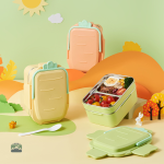 Boîte repas en inox orange, idéale pour les repas équilibrés