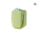 Lunch box inox compartimentée verte