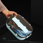 Récipient repas inox vert, design pratique