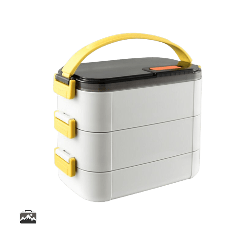 lunch-box-isotherme-blanche-etages-1 Lunch Box Inox Blanche à plusieurs étages