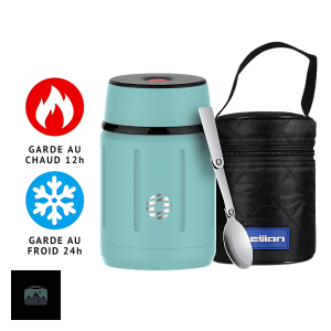 Lunch Box Isotherme de couleur bleue