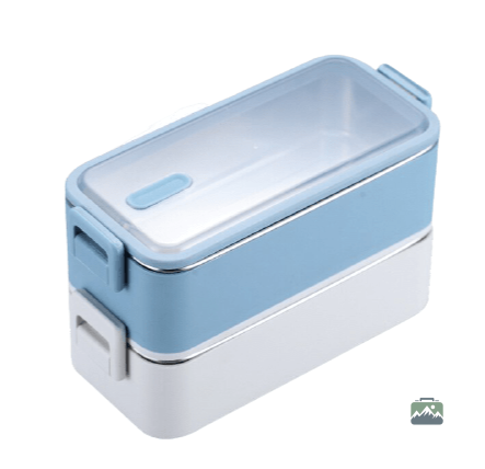 lunch-box-isotherme-bleue-et-blanche-1 Lunch Box Inox Bleue et Blanche