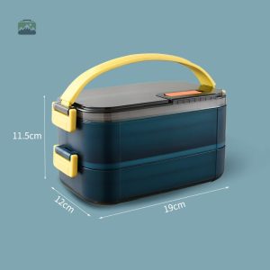 Boîte à lunch inox avec compartiments pratiques