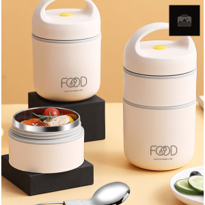 Lunch box compartimentée pour le transport facile