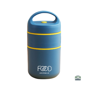 Lunch Box Isotherme Bleue Compartimentée