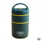Lunch Box Isotherme Verte Compartimentée