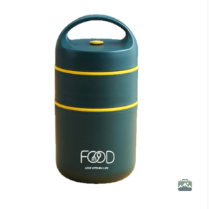 Lunch Box Isotherme Verte Compartimentée