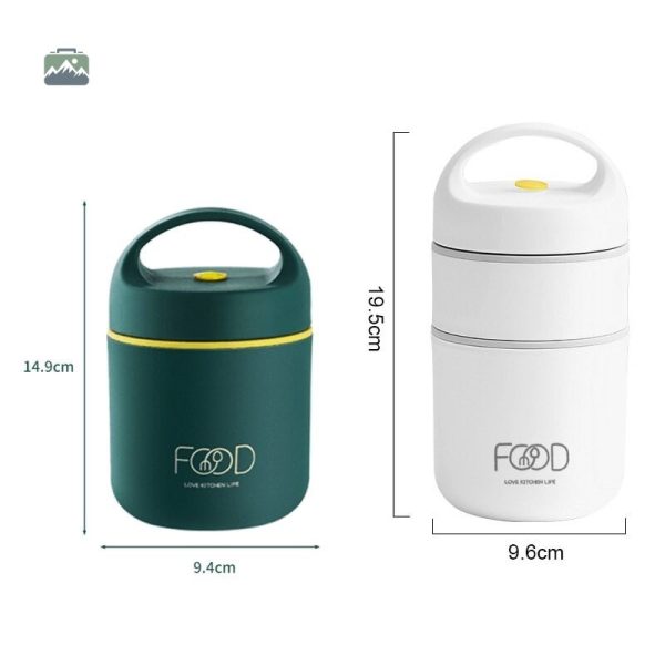 Lunch Box Isotherme avec Compartiments Ajustables
