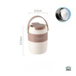 Solution de rangement isotherme marron pour le travail ou l'école