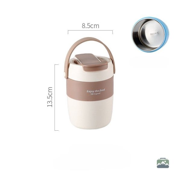 Solution de rangement isotherme marron pour le travail ou l'école