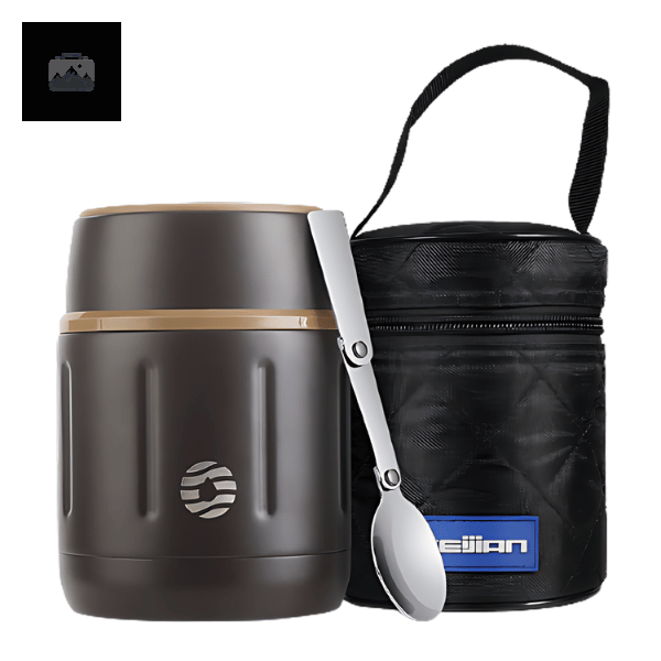 lunch-box-isotherme-marron-1 Lunch Box Isotherme Marron