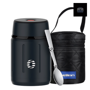 Lunch Box Noire avec isolation thermique