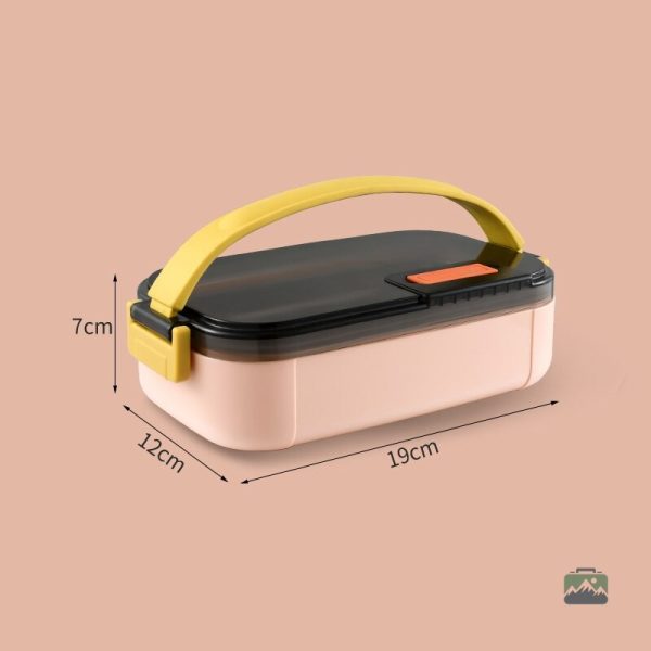 Lunch box à plusieurs compartiments en inox rose