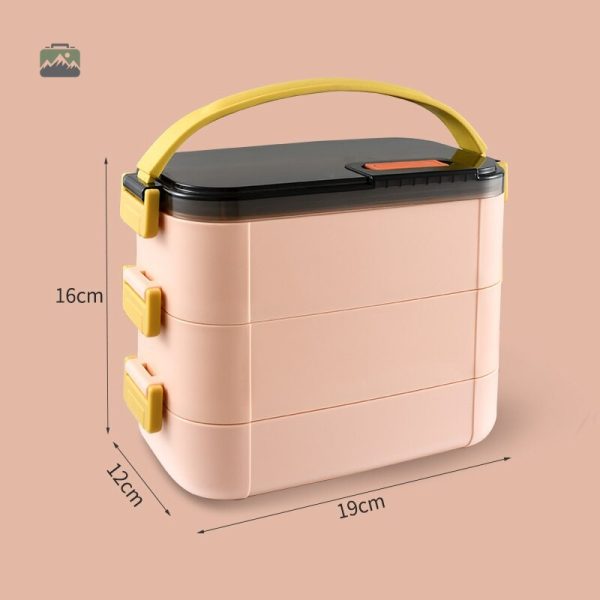 Lunch box rose en acier inoxydable, pratique et élégante