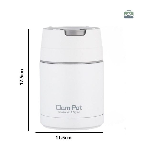 Lunch Box isotherme blanc pour repas chauds ou froids