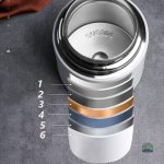 Boîte à lunch thermos blanche, parfaite pour le bureau