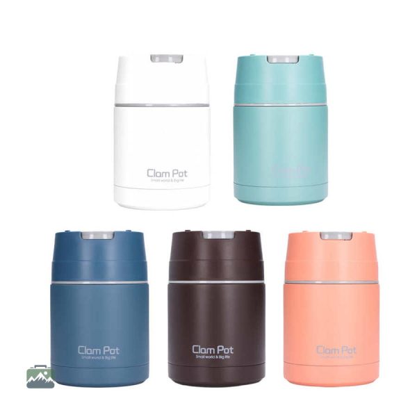 Thermos blanc pour repas sur le pouce, léger et durable