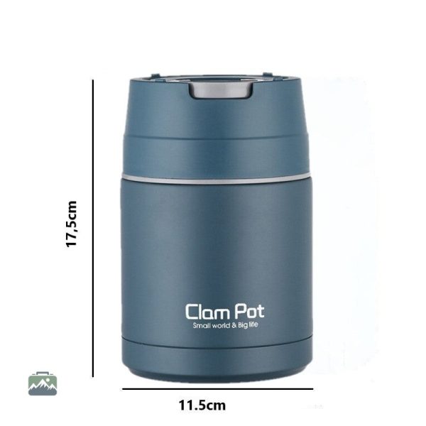 Lunch box inox 750 ml pour repas chaud