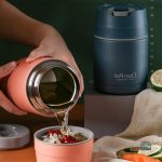 Isotherme bleue 750 ml pour déjeuner pratique